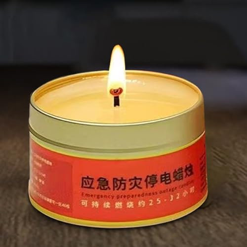 5 Piezas Velas De Emergencia, 30 Horas Resistentes Velas Supervivencia, Velas Desastres Para Apagones Casa Aire Libre Camping Senderismo,Resistente Vientos Agua