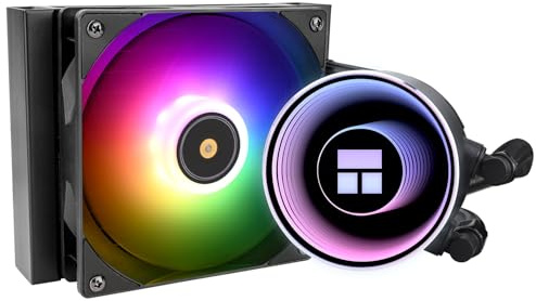 Thermalright Frozen Notte 120 ARGB Black Aio CPU Cooler, 120 Specification Cold Row, ARGB PWM Cooler Fan, for Intel lga115x/1200/1851/1700,AMD:AM4/AM5, Computer Aio