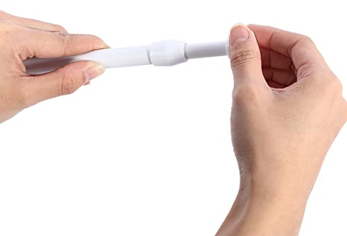 Ejoyous Asta di Tenda Telescopica, Asta di Tensione a Molla Regolabile da 55-90 Cm, Materiale di Ferro Durevole, Palo della Tenda Estendibile, Design Non Slittata, Facile Installazione per Doccia,