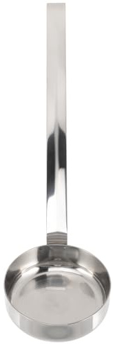 DOITOOL Kitchen Ladle Pizza Sauce Spoon Flat Scoop for Gravy and Dessert Dressings Suitable for Family and Professional Use