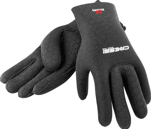 Cressi High Stretch - Guantes de Buceo, Color Negro, Talla M