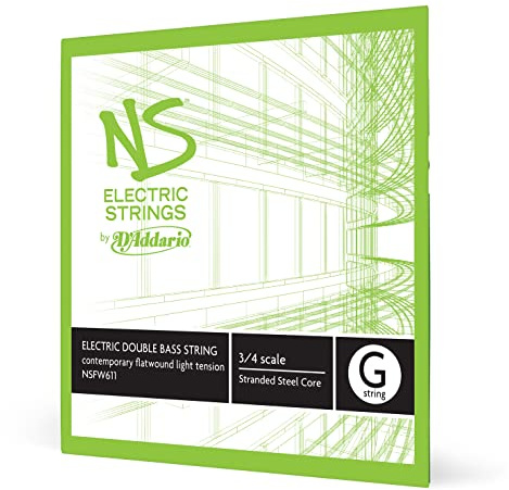Corda Singola Sol d'Addario Ns Contemporary per Contrabbasso Elettrico, Scala 3/4, Tensione Media