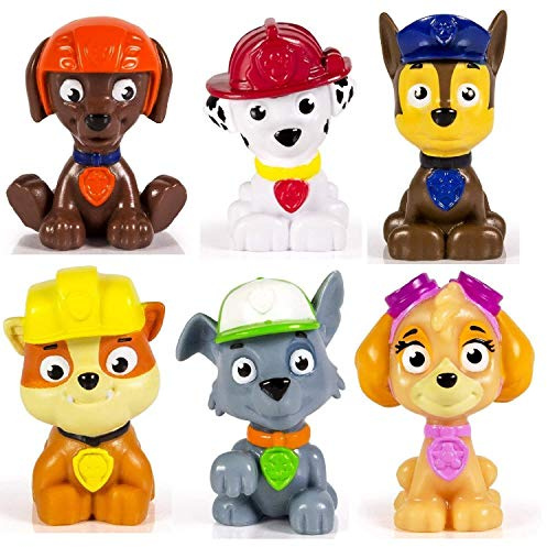Paw Patrol – Skye, Chase, Marshall, Rubble, Zuma und Rocky – 6 x Mini-Sammelfiguren 5 cm