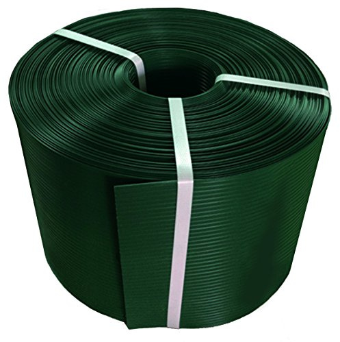 Thermoplast® ZAUNSICHTSCHUTZSTREIFEN für Garten Terrasse Balkon aus Polypropylen PP UV beständig 19cm x 26m = 4,94m2 Grün (RAL 6005) 10 Jahre Garantie