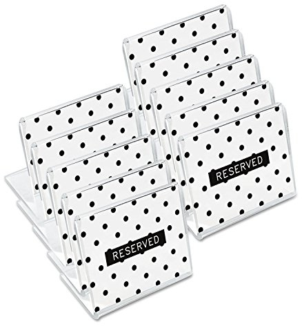 UNIVERSAL Kontorsprodukter – mini bordsskylt, 3,5 cm x 2,8 tum, klar (UNV76861) ( 76861)