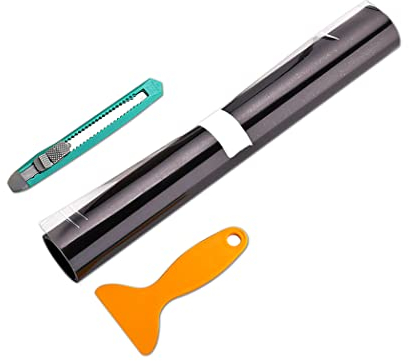 DBREAKS Folie Auto, Tönungsfolie, Scheinwerfer Aufkleber 200x30cm für Auto Scheinwerfer Rückleuchten Blinker Nebelscheinwerfer (Hellschwarz)