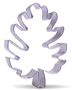 Emporte-pièce en forme de feuille tropicale en acier inoxydable 10,4 cm