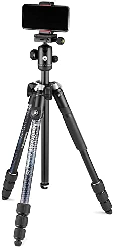 Manfrotto Element MII Kamera- und Handystativ, Aluminium Reisestativ mit Kugelkopf und Bluetooth, für Smartphones, DSLR, CSC und Kompaktkameras, Fotozubehör, Content Creation, Video-Blogs