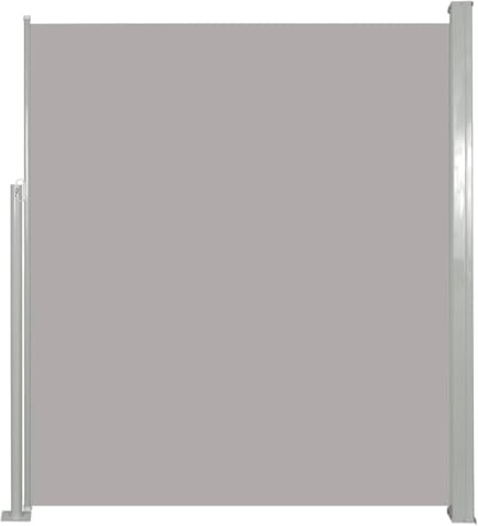 VidaXL Seitenrollo, ausziehbar, 170 × 300 cm, Grau