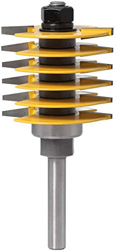 WSOOX Verstellbarer Fingergelenk-Fräser, 8mm Schaft, Hartmetall-Meißel-Bit, für Holzschneidemaschine Zapfenschneidemaschine