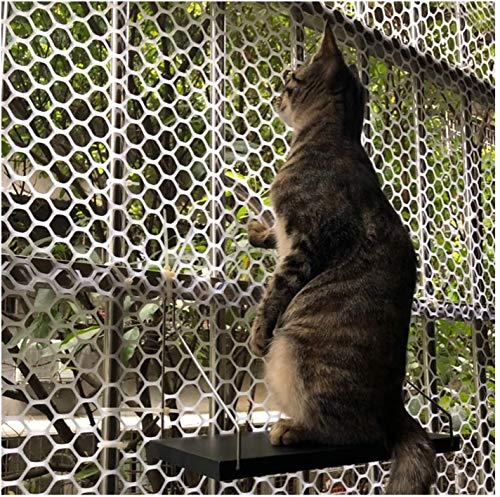QAF Zaun Sichtschutz Staketenzaun für Balkon Garten Balkon Wraps Kunststoff Draht Mesh Gartenzaun Net Deck Shield 1,2 cm Mesh Loch Schnitt mit 50 Kabelbindern für Balkone Hundebett 210515