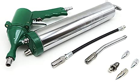 Tragbare, Leistungsstarke Luft Fettpresse, Einhand Pneumatik Kompressorpumpe mit Pistolengriff, Manuelle Fettpresse mit Erweiterungsset