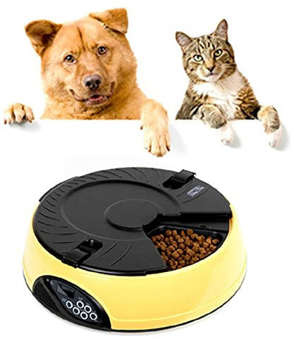 Automatic Dog Feeder Pet Feeder Dog Food Dispenser Microchip Cat Feeder Pet Feeder Wet Food Cat Feeder Automatic With Timer Cat Feeder Bowl yellow