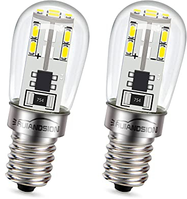 Ruiandsion E12 LED Glühbirne 12V 24V 10-30V Kandelaber Glühbirnen Weiß 3014 20SMD Chipsets E12 Schraubsockel LED Glühbirne für Eismaschine Wasserspender Salz Lampe (2er Pack)