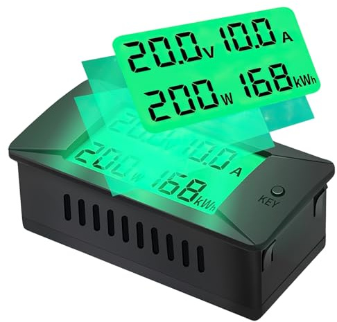 Jadeshay DC Digital Amperímetro Voltímetro Probador de batería 0~300A/300V Potencia Energía Watt Meter PZEM-025(200A)
