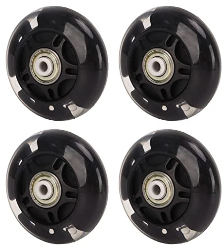 Inline-Skate, 4-Stück, 69mm PU Rollen, Indoor Outdoor Rollschuh für Kinder, Jugendliche und Training