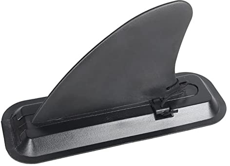 ChaoLink 4'' SUP Fin, Slide-in Sup Fin, Detachable PVC Center Fin with Base, Surf & SUP Single Center Water Fin for Detachable Inflatable Paddle Board Surfboard 1 set