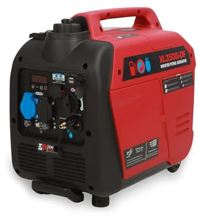 Excel Power XL3500i-DF 3.2KW Dual Fuel True Sine Wave Petrol Inverter Generator Ideal For Camping, Fishing, Motorhome, Caravan, Outdoor Adventure 2 Year Warranty