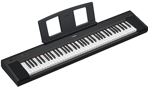 Yamaha Piaggero 76-Key Ultra-Portable Digital Piano, Premium Yamaha Voices, Graded Soft Touch Keys, Black NP35B