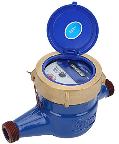LXS-20E Wasserzähler, E-Typ-Wasserzähler, 1/2 Flüssigkeitsversiegelter Wasserzähler, Rotierender Flügel-Trockenwasserzähler Für Garten Und Zuhause