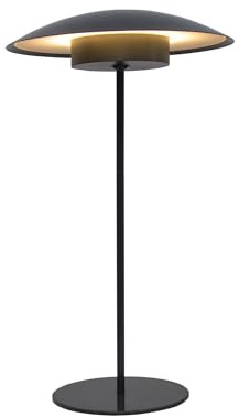 newgarden - SARDINIA Tragbare Tischleuchte. Warmes LED-Licht. Mit wiederaufladbarem Akku bis zu 20 Stunden Betrieb (Anthrazit, 40 cm)