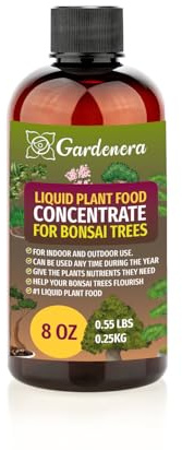 Gardenera Plant Growth Superfood for BONSAI Trees with 18 Essential Vitamins & Minerals - Organic Plant Food Fertilizer - Micro-Fungi and Bio-Organisms for BONSAI Plant Care & Growth Enhancement - 8oz