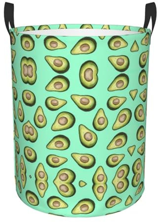 Cesto per vestiti sporchi a singolo strato con frutta tropicale fresca avocado cesto portaoggetti per la casa uso domestico quotidiano