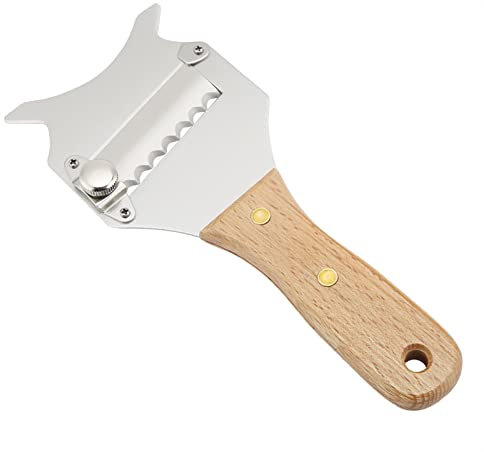 Rebanador de Queso y Trufa Ajustable de Acero Inoxidable para Utensilios de Cocina, Recetas de Postres y Adiciones de Chocolate Caliente, Color Plateado