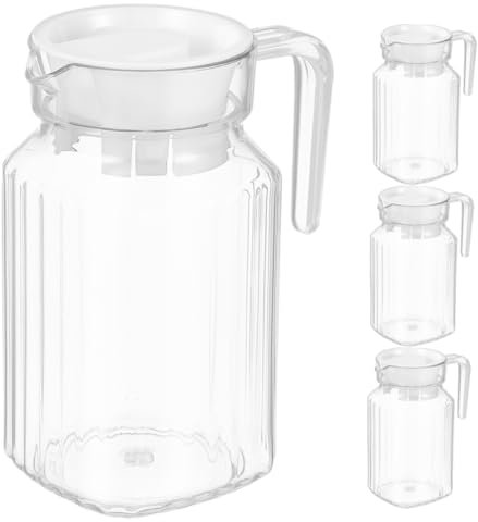 HEALEEP 4pezzi d Con Per Bevande Capacità Adatta Per Tè Freddo Tè Succhi Frutta Materiale Riutilizzabile Leggero e Resistente Facile Da e Riporre