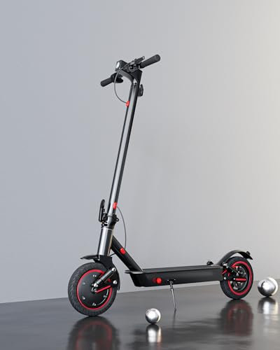 QNQ T1PRO Elektroroller 30-35KM Reichweite, E Roller für Erwachsene mit Dual-Bremse, Hydraulische Federstoßdämpfer Vorne und Hinten, E Roller 120kg Tragkraft, Faltbarer Elektroscooter mit App