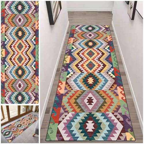 Läufer Teppich Flur Lang rutschfest 40 x 60 cm Waschbar Küchenläufer Läuferteppich Küchenteppich Entryway Runner Teppich Fußmatte Flur TeppichLäufer Küche Korridor Teppich Flurläufer Teppichmatten