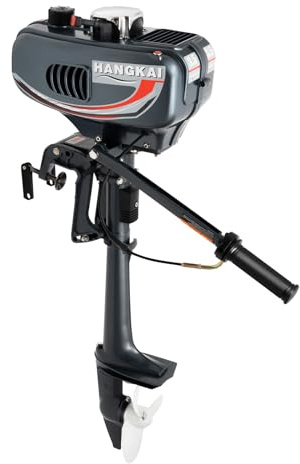 2500W Außenbordmotor, Geringer Lärm Aussenbordmotor Engine Motor, Schlauchboot Motor mit Heckklappen-Klemmschraube, für Wassersport, Fischerei, Rettung