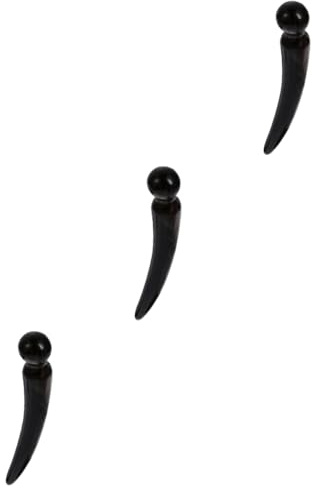 SHERCHPRY 3 Piezas Palillo de masaje para rascar la espalda Herramienta de escultura facial cuerpo masajeador de piel raspadores de masaje de cuerno de buey cuernos Black
