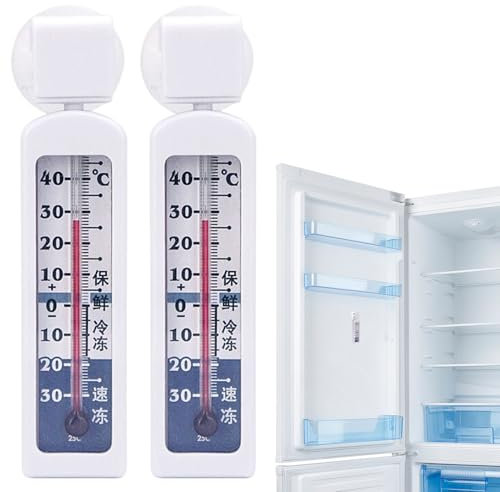 2 Termometri Per Frigorifero E Congelatore, Termometro Congelatore, Termometro Da Frigo, Misurazione Da -30 A 40 °C, TermometroFrigorifero Antigelo Per Appendere Per Casa Ristoranti EBar