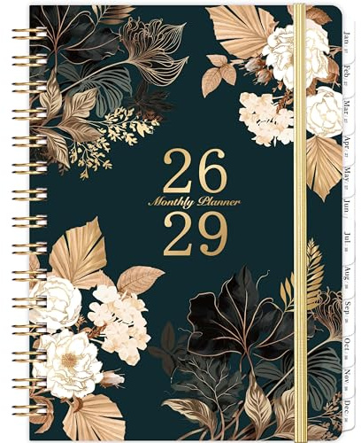 2026-2029 Monthly Planner/Calendar - 3 Year Monthly Planner 2026-2029, July 2026 - June 2029, 6.3 x8.4, 3 Year Calendar with Tabs, Hardcover, Inner Pocket