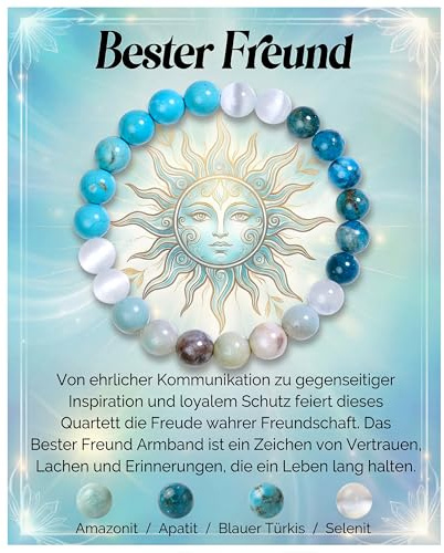Bivei Heilstein Schutz Kristall Armband Damen | 8mm Perlenarmband, Dehnbares Armband Jewellery für Damen & Herren als Geschen