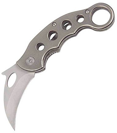 Haller Messer Karambit klein mit Ring 420 rsf mit Clip, 42937