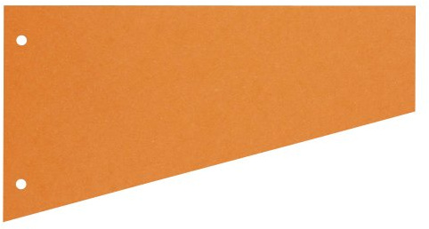 100 Herlitz Trennstreifen / orange / 190 g/m² / 23,0 x 12,0 cm / für DIN A4