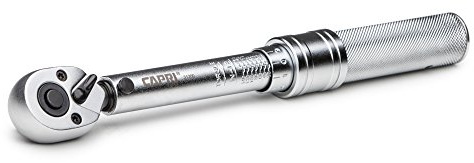 Capri Tools 31200 Clé dynamométrique industrielle 76-387 cm, 1 disque de 4, chrome mat