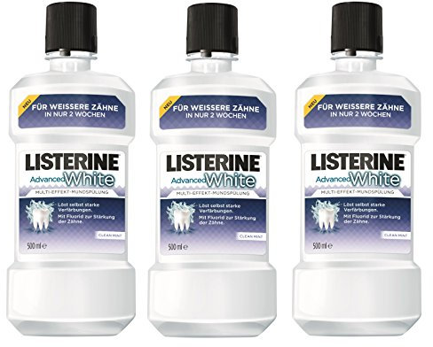 Listerine Advanced White, 3er Pack (3 x 500 ml)