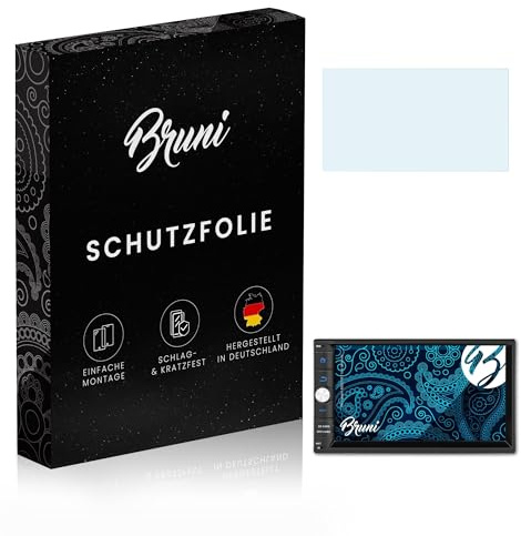 Bruni Schutzfolie kompatibel mit Pumpkin AE0273B 7 Inch Universal Folie, glasklare Displayschutzfolie (2X)