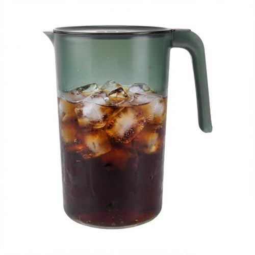 HEMOTON Pichet À Jus En Plastique 2.5L Avec Poignée Et Couvercle Résistant À La Chaleur Pour Eau Froide Et Boissons Idéal Pour Pique-Niques Fêtes Et Repas Familiaux
