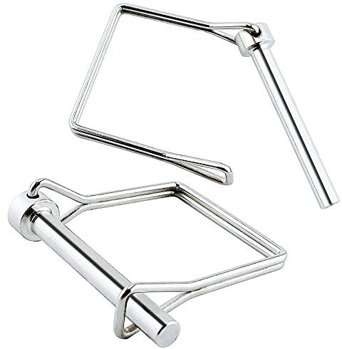 2 Pack Full 316 SS Square Pto Pin, Safety Coupler Pin 5/16 x 2.76(8mm x 70mm), Full Marine Grade 316 Stainless Steel Heavy Duty Shaft Locking Pin