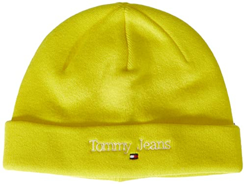 Tommy Hilfiger Tjw sportmössa för kvinnor stickad hatt, solgul, OS, Solgul, en storlek