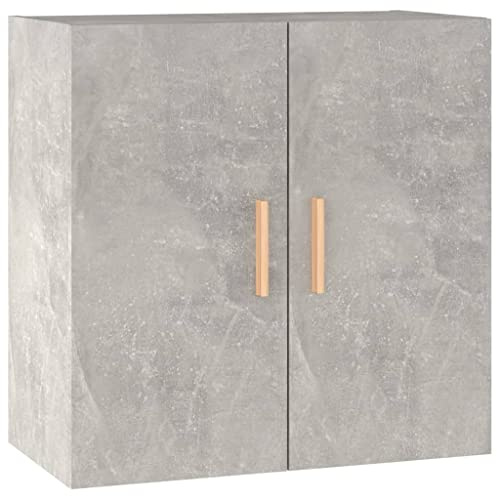 vidaXL Armadietto a Muro Grigio Cemento 60x30x60 cm Legno Multistrato