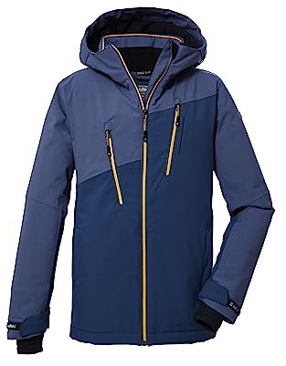 killtec Jungen Skijacke/Funktionsjacke mit Kapuze und Schneefang, wasserdicht KSW 173 BYS SKI JCKT, blaugrau, 176, 39895-000