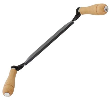Draw Shave Knife, 10 Inch Straight Woodworking Debarking Hand Tool Wooden Handle Pull Razor for Woodworker Gardener