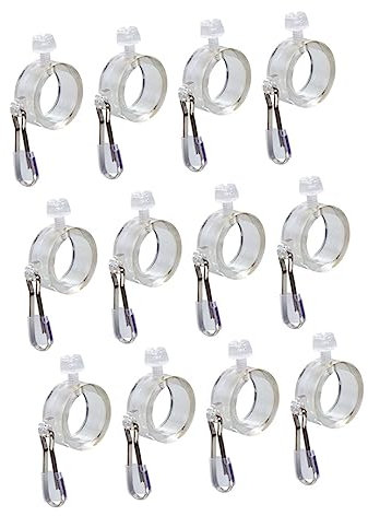 Toddmomy 12pcs Flag Stand Accessories Flag Mounting Rings Pole Mount Clamps for Poles