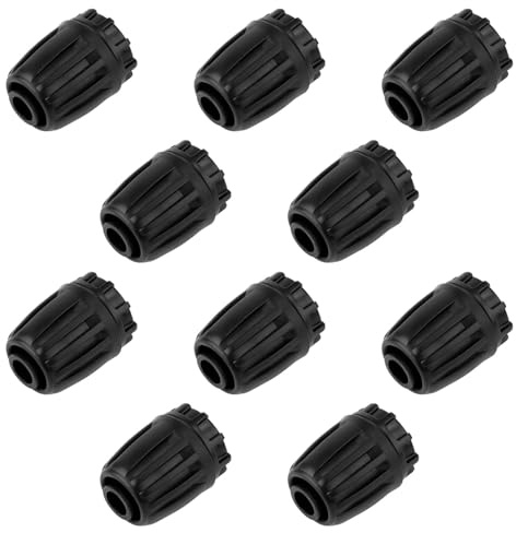 10 Piezas de 1,27 cm Tapas de Extremo de Accesorios de Riego Por Goteo, Adaptador de Tubo de Riego Por Goteo Regulador de Presión de Riego Por Goteo para Sistema de Riego de Jardín