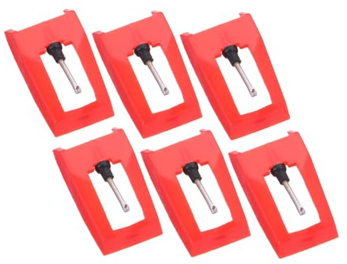 COSMEVIVI 6pezzi Sostituzione Puntina Per Giradischi Di Aghi Per Accessori Fonografo Compatibile Con La Maggior Dei Giradischi e Grammofoni Design Retro e Qualità Audio Eccellente